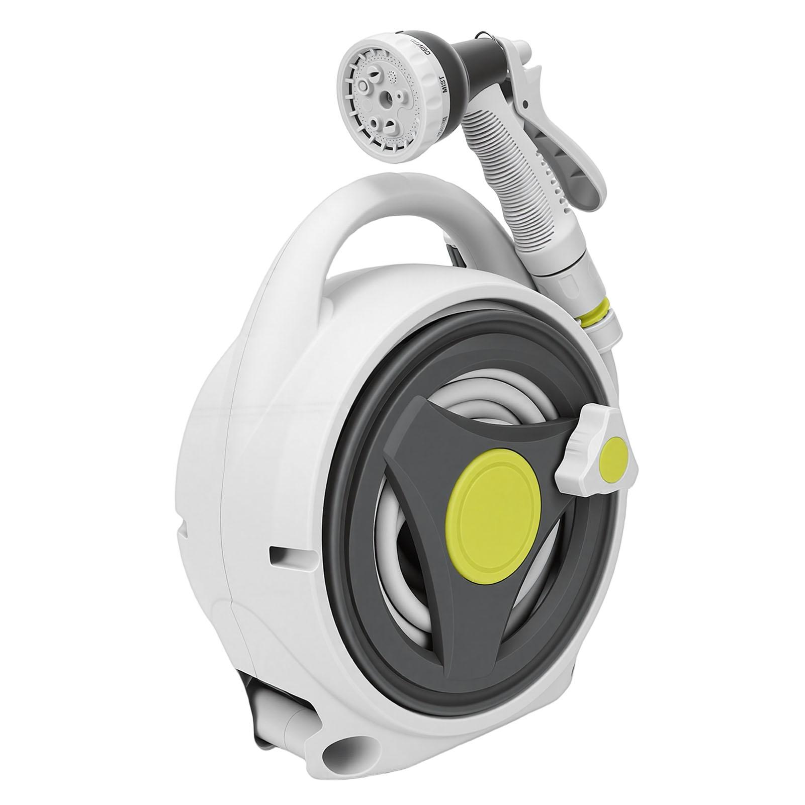 

Portable Hose Reel Compact 15M Water Pipe Storage Organizer for Garden Balcony Courtyard