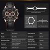 MEGIR Luxury Sports Watches for Men Waterproof Quartz Wrist Watch Chronograph Fashion Leather Military Clock Reloj Hombre 2070