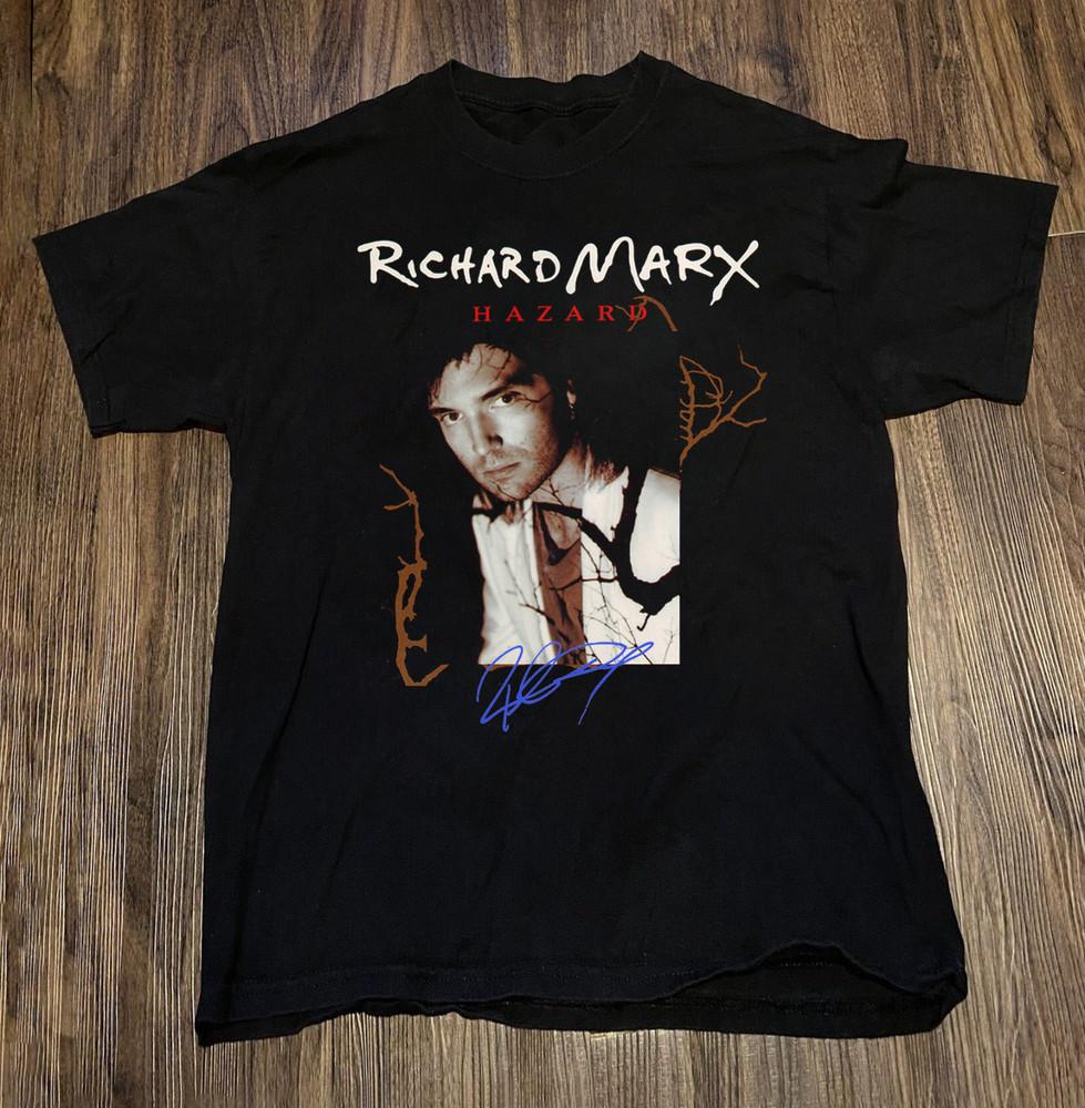 Richard Marx – Hazard Album Signature Unisex T-Shirt All Size MC060 Unisex T-Shirt S