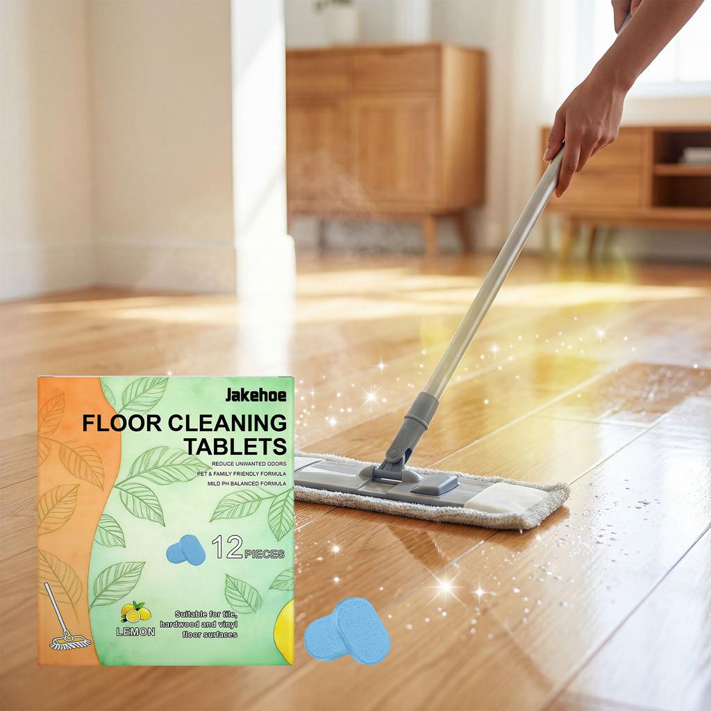 Floor Cleaning Tablets Tile Hardwood Floor Stain Remover Deodorizing Fresh Scent Effervescent Tablets for Home Floor Care