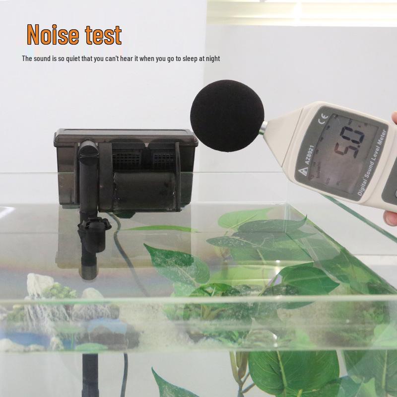 Sen Sen HBL Wall-Mounted Waterfall Filter and Oxygen Pump for Aquariums and Turtle Tanks