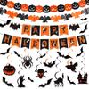 5Pcs/Set Halloween Flag Halloween Bunting Creative Halloween Hanging Decoration  Party Scene