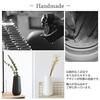kuRo Vase Flower Base Ceramic Nordic Stylish Large Interior Container Fresh Flowers Dried Ceramics Tray Altar White Black (Black 20cm)