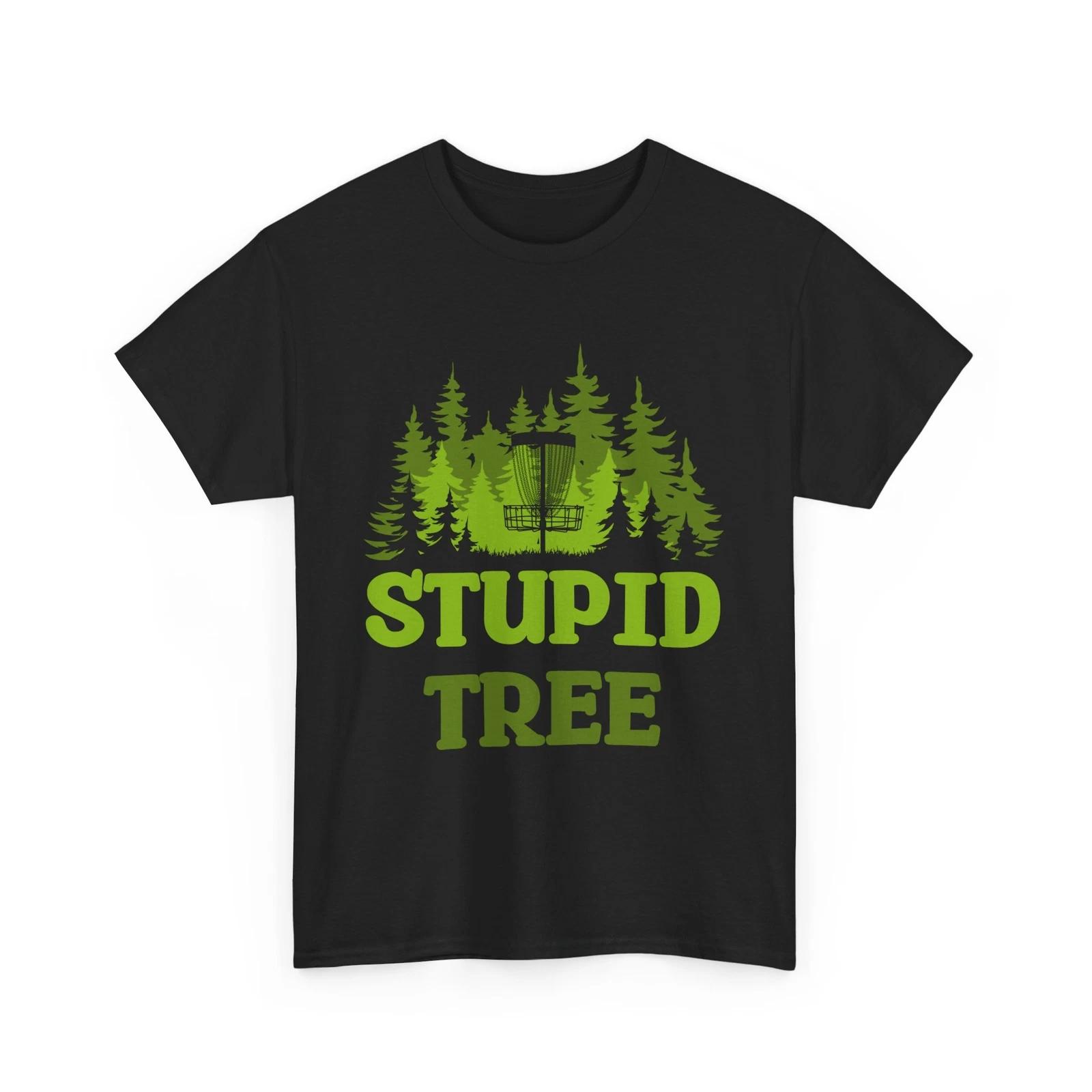 

Disc Golf Shirt, Disc Golfing Stupid Tree Shirt, Sports Lover Disc Golfer Shirt M
