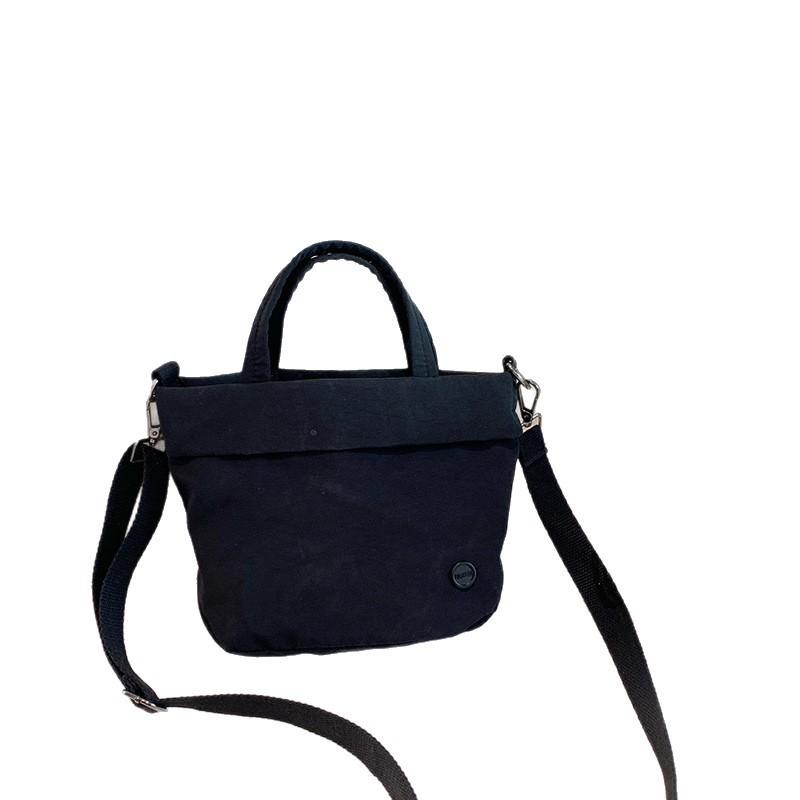 

Color Simple Solid Handheld Water Bucket Pack Kids Shoulder Bag School Casual Black