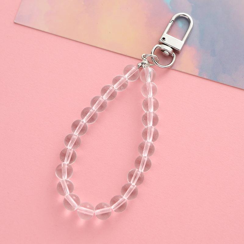 Cute Bear Crystal Pearl Keychain - Car, Bag & Phone Decoration