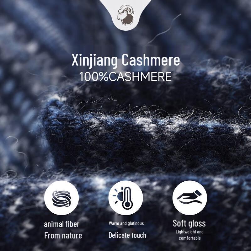 Zhaojun Men's Fair Isle Cashmere Blend Sweater