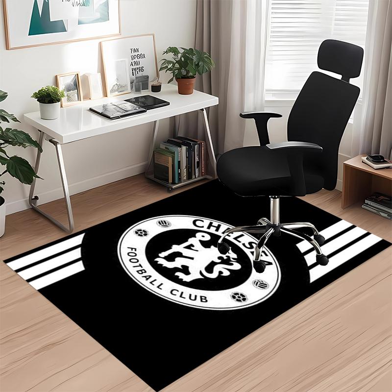 Chelsea Football Club Printed Carpet, for Office Chair Living Room Bedroom Kitchen Room Decor Gifts.