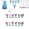 Cartoon Stitch Party-Set Pappteller Servietten Und Dekorationen