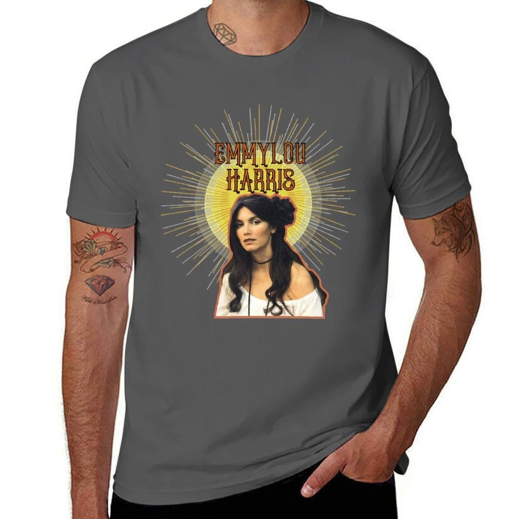 Emmylou Harris Classic TShirt Gym Wear Breathable Short Sleeve Tee