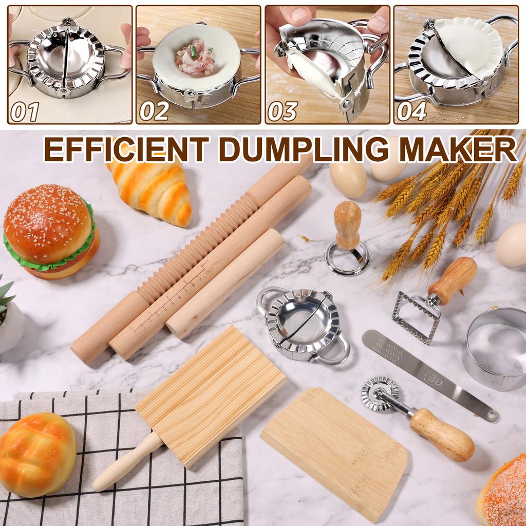 9/11pcs Italian pasta dumpling food making tool set multifunctional and efficient Italian pasta handmade making set