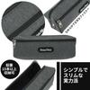 GLIDESMOOTH Pencil Slim Pen Large Solid Stationery Storage Office High School Gray Case, Bag, Capacity, Color, Bag, Supplies, Students, Men's,