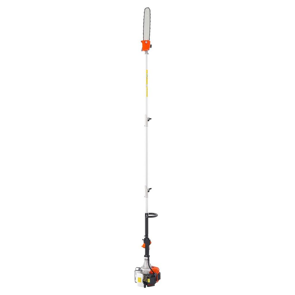 Gas Pole Saw, 33CC 2 Stroke Gas Powered Pole Saws with 35.6 Cm Cutting Bar, Cordless Tree Trimmer with 850ml Fuel Tank, 2.2 To 2.94 M Extendable,