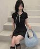 Lougeu Rope Layered T-Shirt_Black