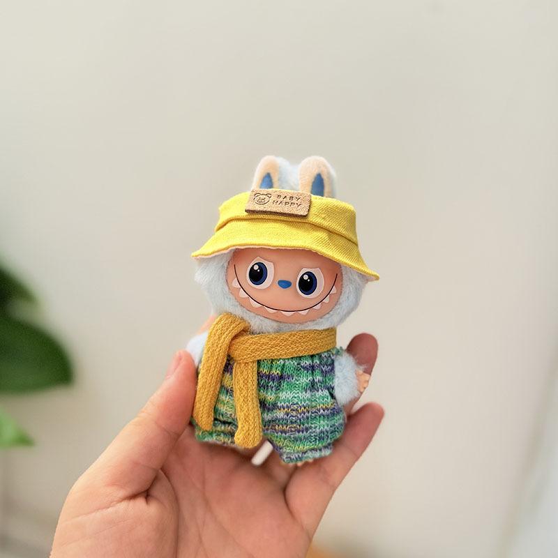 Mini Version 4.0 Vinyl Face Plush Blind Box Doll Clothes Christmas Set Small Nose Gaga Heart Bottom Password