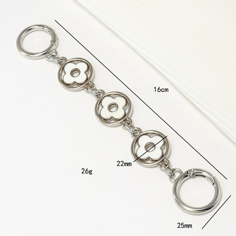 1Pc Four-Leaf Clover Shoulder Strap Extension Chain Wallet Decorative Chain Bag Chain Replacement Accessories