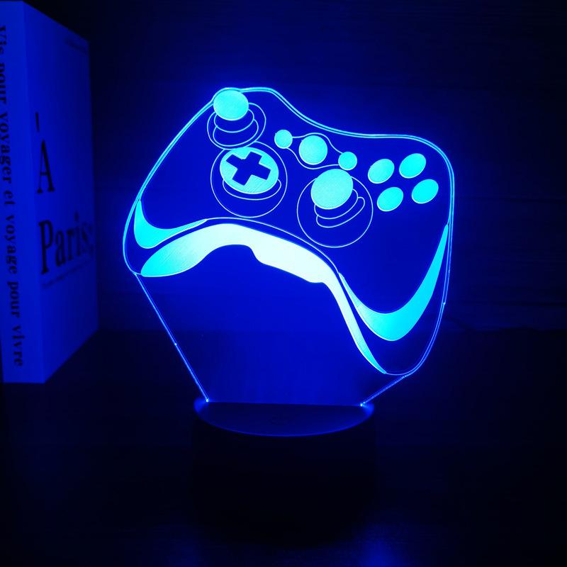 3D LED Night Light Game Controller & Headphone Series, USB Ambient Lamp, Gift Light