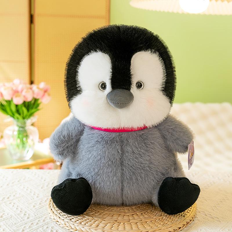 

Cute flower knot penguin plush toy doll bedroom bedside cross-border ornament children sleep soothing gift 25cm 0.14kg роза розовый