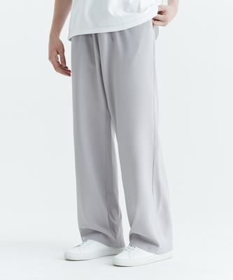 WHOLOVESART Unisex Essential Wide Banding Slacks Mystic Gray