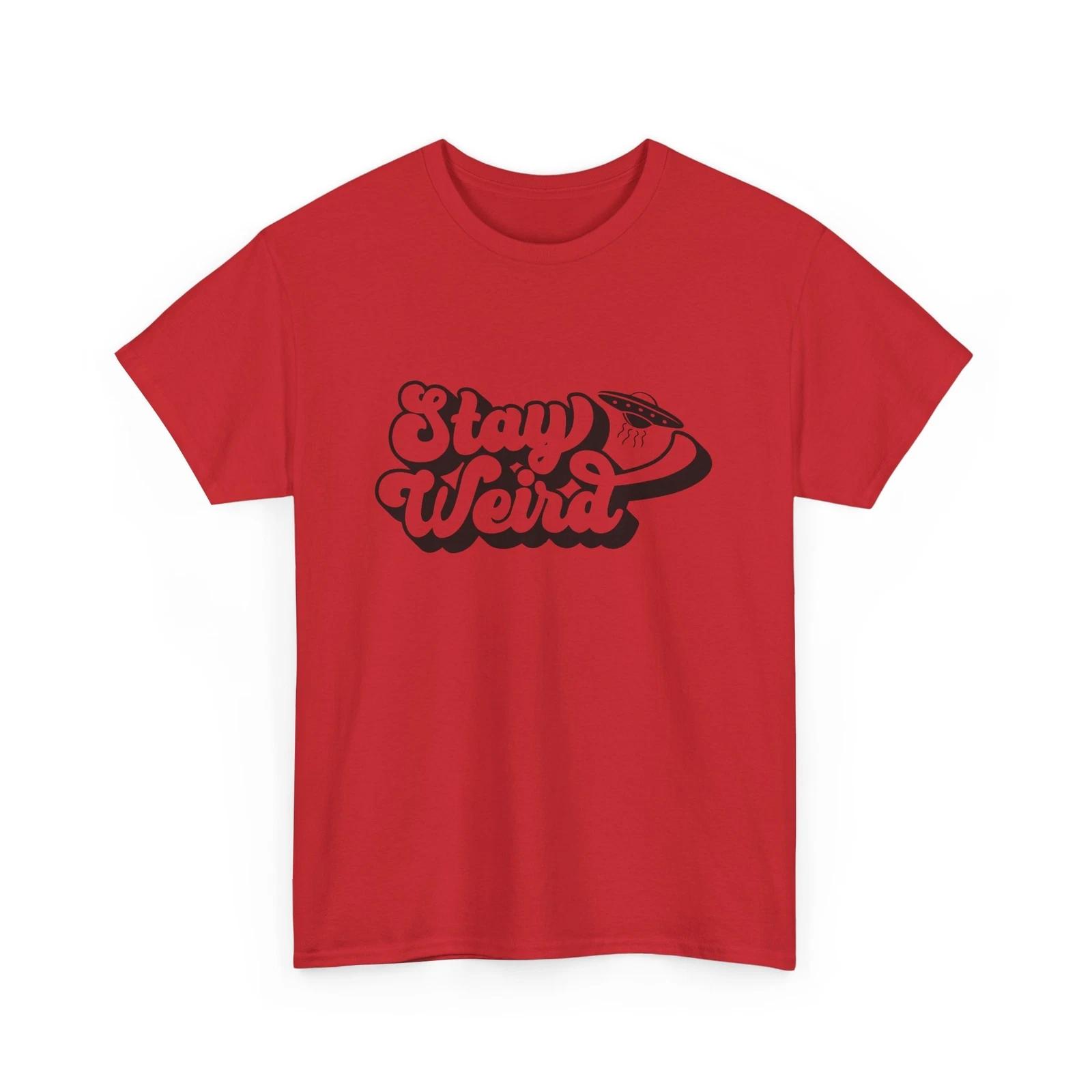 Stay Weird Alien UFO Shirt | Alien Fantasy T-Shirt | UFO Graphic Tee M