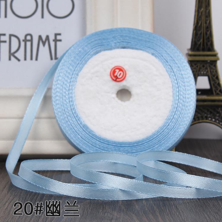 22 Meters (25 Yards) Silk Satin Ribbon 1/4" (6mm) Party Home Wedding Decoration Gift Wrapping Christmas New Year DIY Material