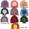 European & American Children's Knitted Woolen Hat with Flower - Warm Baby Hat for Autumn & Winter