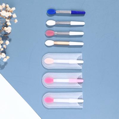 1PC Portable Silicone Head Eyeshadow Lip Applicator Brush Makeup Brushes with EVA Bag Cosmetic Beauty Makeup Tools