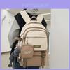 Letter Nylon Travel Backpack For Students With Antiload Burden And 15in Laptop Storage