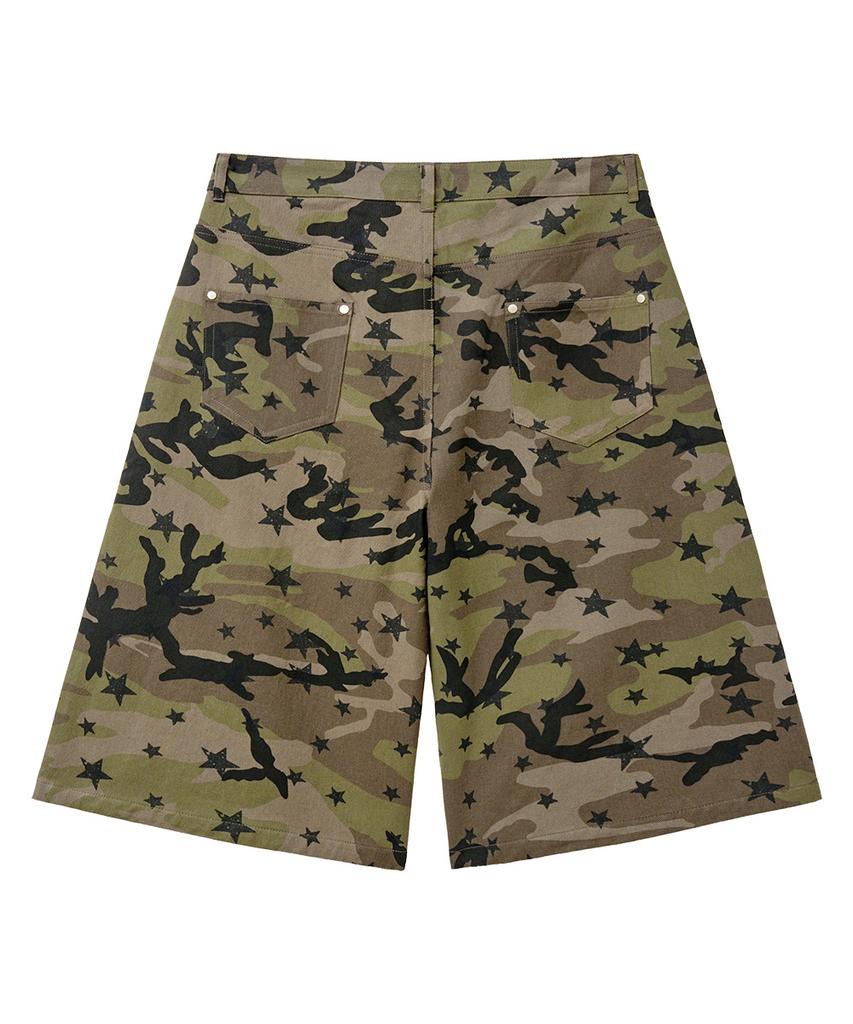 Geuleigaijeukeulleob Staccato Knee-Length Bermuda Cotton Pants Vintage Beige