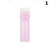 Shampoo Brush Empty Hair Shampoo Bottle With Comb Teeth Salon Treatment Oil Perm Dye Bottle Color Plastic Dry Cleaning Bottle