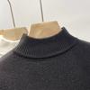 One Piece Velvet Semi High Neck Base Sweater for Women In Autumn and Winter, Paired with A Sweater and Velvet Warm Base Knit Sweater