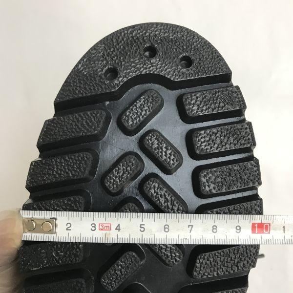 Vintage East Germany 70s-80s Military Officer Boots 42 26.5 Black Pebbled Leather GDR Boots(USED)