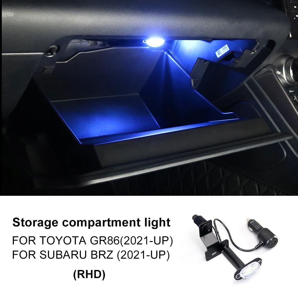 KUNGKIC RHD LHD Light For Subaru BRZ ZD8 Toyota GR86 ZN8 2025 2025 2025 2025 Car LED Glove Box Boot Compartment White Blue Lamp