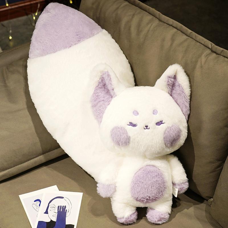 Big Tail Fox Plush Toy Cartoon Stuffed Animal Bedroom Decoration Gifts Kids