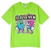 Six Seven 67 Funny Brainrot Meme Cartoon T ShirtsUnisex Clothing Fashion Harajuku Summer Cotton Casual Short Sleeve T-shirts