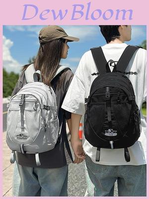Nylon Casual Travel Backpack For Men And Women With Laptop Storage
