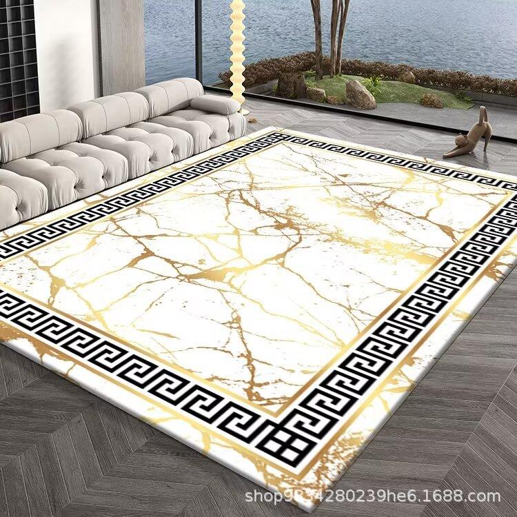 European Style Living Room Decoration Carpet Coffee Table Mat Bedroom Study Carpet Anti Slip and Wear-resistant