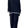 2025 Autumn/Winter Color Block Knit Sweater and Pants Set for Women