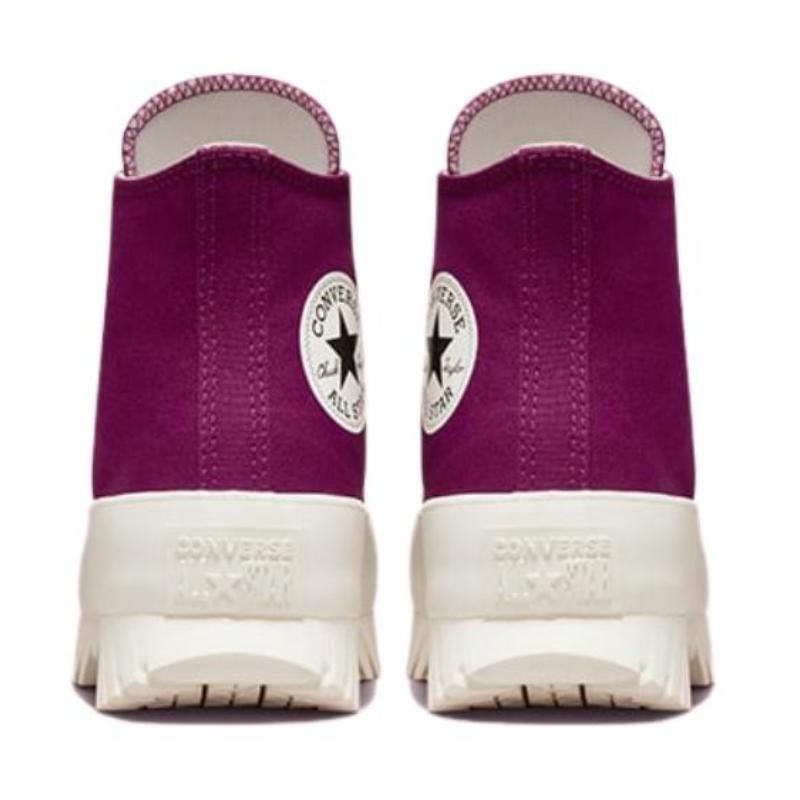 Converse Chuck Taylor All Star Lugged 2.0 Versatile Trendy High Top Espadrilles Unisex Fuchsia
