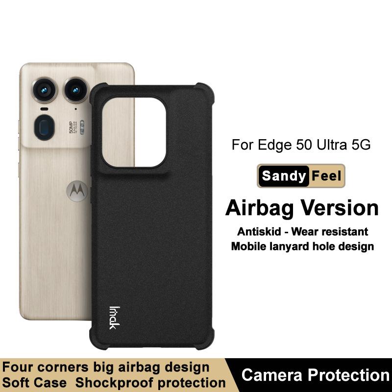 

IMAK For Motorola Edge 50 Ultra 5G/Moto X50 Ultra 5G Case Matte TPU Reinforced Corners Phone Cover Red