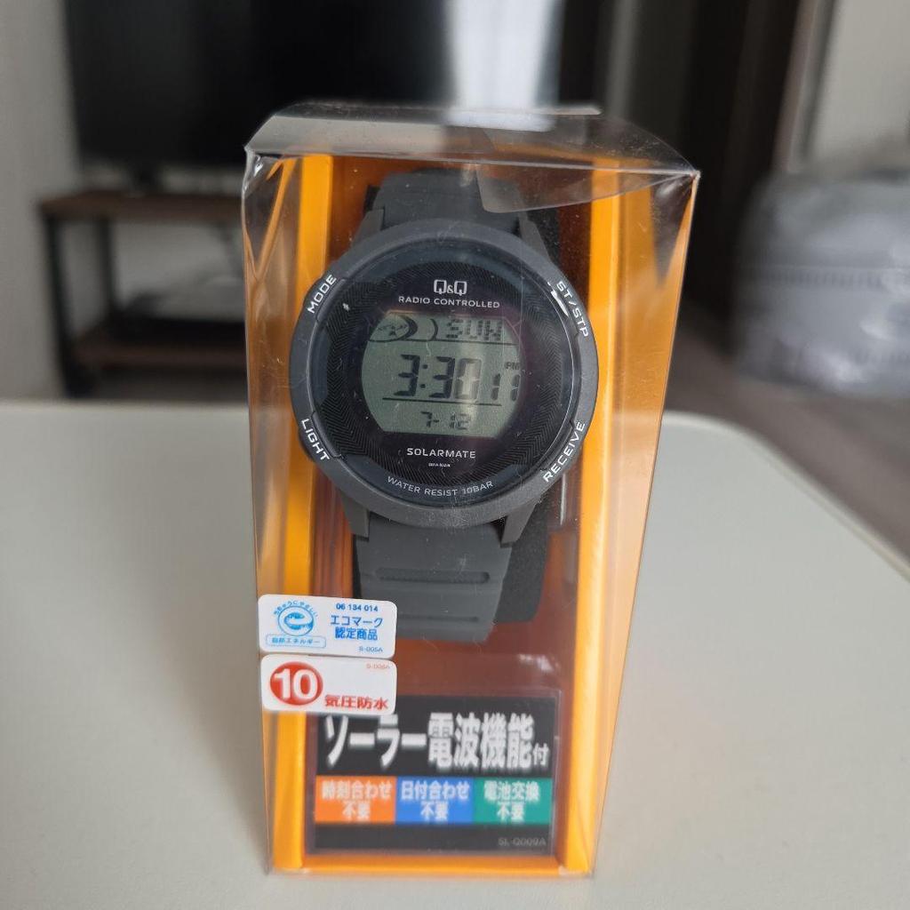 Used Q&Q SOLARMATE Radio-controlled Watch Digital