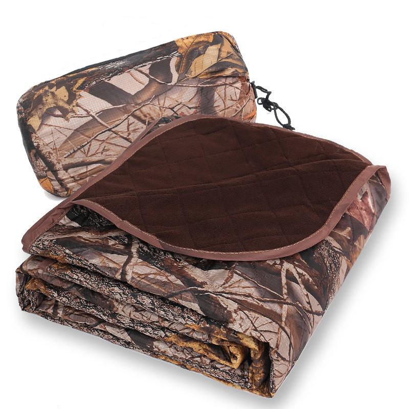 Accesorii de exterior Agitator Pătură de camping din poliester Covoraș de picnic portabil, impermeabil, îngroșat, rezistent la umiditate, lavabil la mașină, negru