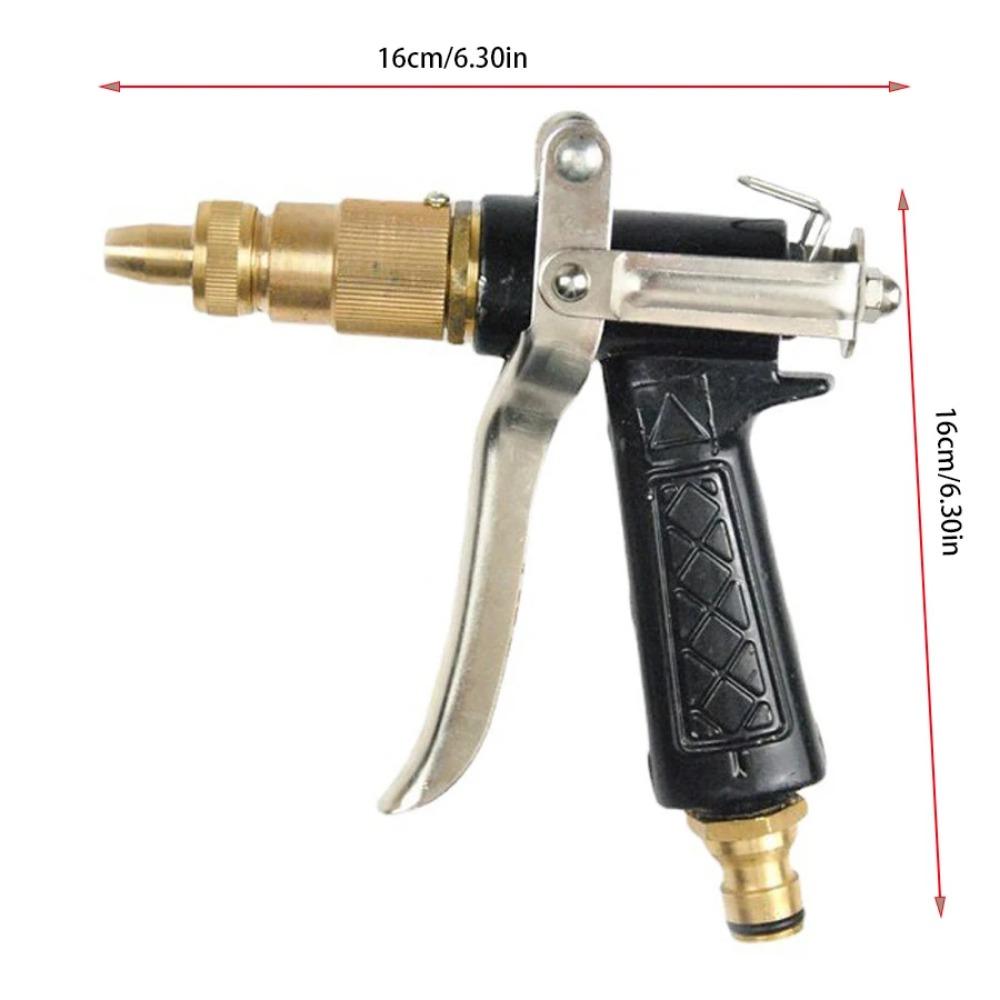 High Pressure Car Washing Water Gun Head with Copper Interface Water Gun Nozzle, Garden Gardening Watering Tool Water Spray
