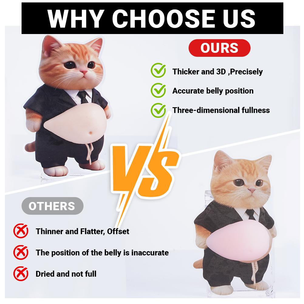 3D sSoft Toys Shiba Inu Dog Belly Sticker Stress Relief Bump Proof Home Protector Self-Adhesive Squeezable Cute Decoration