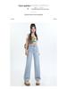 Korean High-Waist Slim Straight Jeans for Women - Spring/Summer 2025 Collection