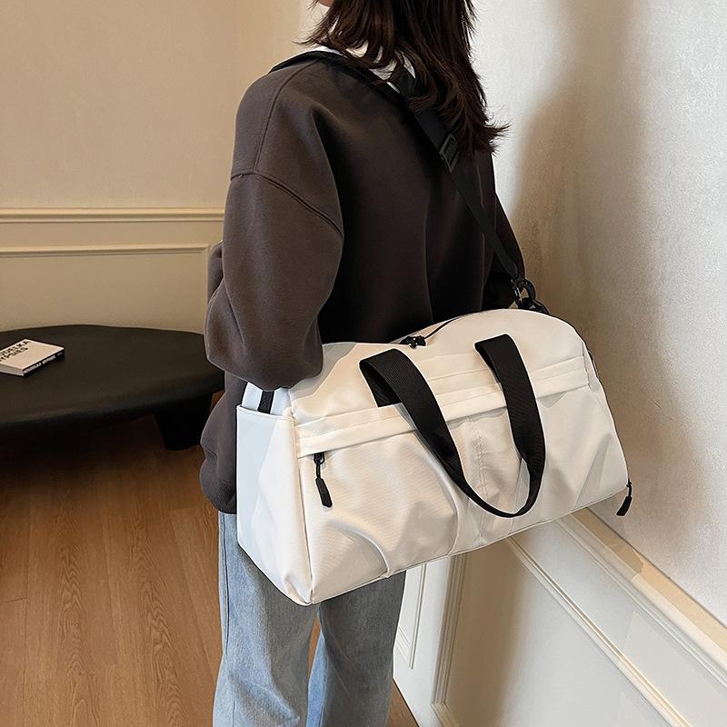 Simple Leisure Training Fitness Bag Dry and Wet Separation Business Trip Large Capacity with Shoe Warehouse Storage Hand Luggage Bag