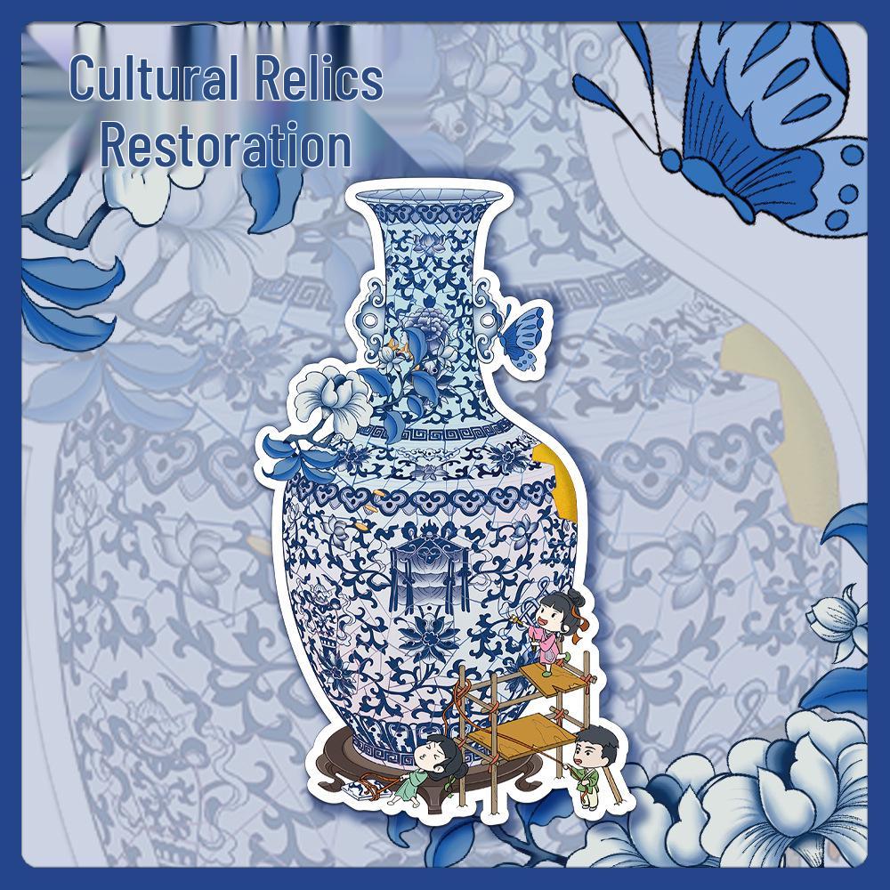 Large Format Miniature World Relics Restoration PET Stickers No