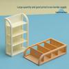 Miniature Supermarket Play Set: Toy Shelf with Drinks & Snacks for Kids' Playhouse