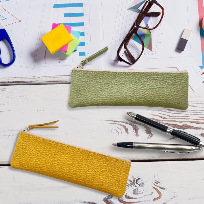 Acacia Style Leather Pencil Himeji 18cm x Lightweight and Made in Pencil Business Case, Leather, 6cm, Slim, Japan, Stationery, Case, Bag, (Gibberish