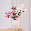 Multicolor Lily Artifiical Flowers Double Layers Simulation Flowers  Home Decoration